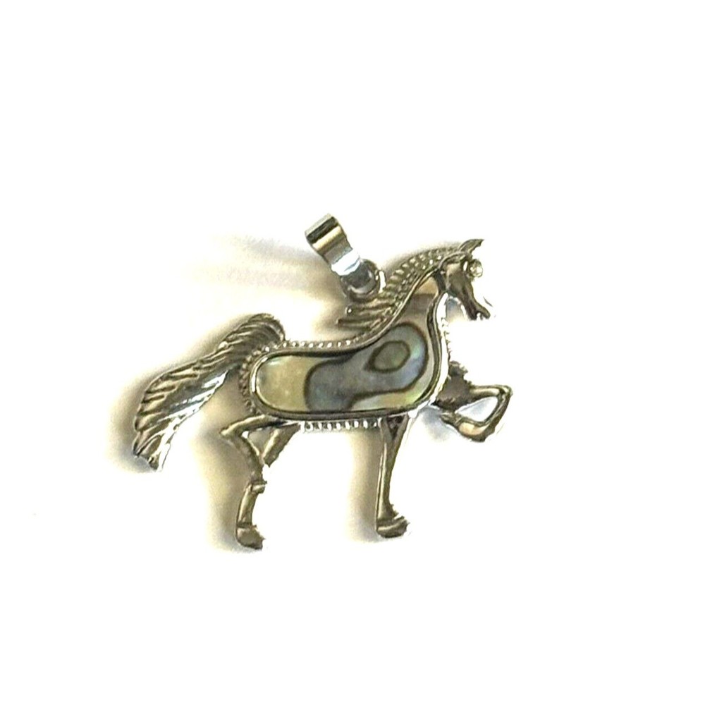 Abalone Horse Pendent Healing Reiki Fashion Necklace